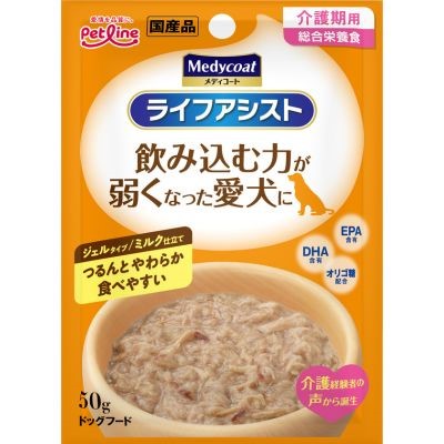 メディコート ライフアシスト ジェルタイプ ミルク仕立て 50gのパッケージ