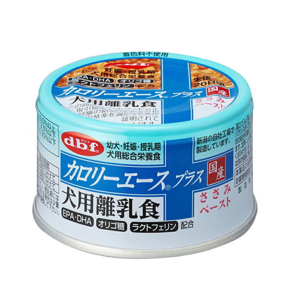 デビフ カロリーエースプラス 犬用離乳食 ささみペースト 85gのパッケージ